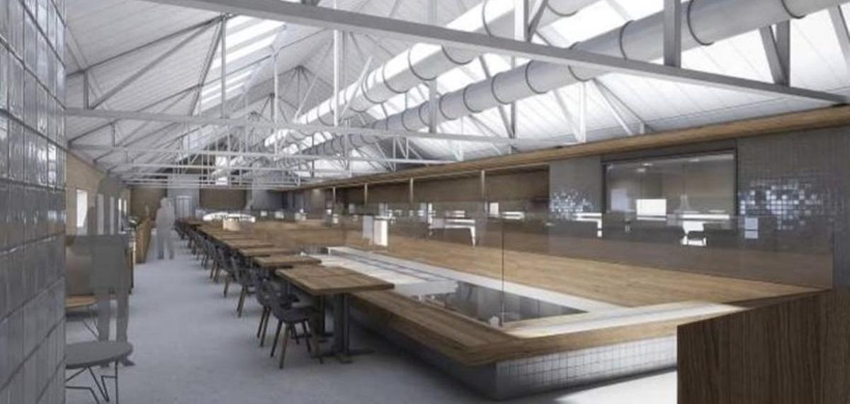 Propuesta de la zona de gastronomía y ocio en la planta superior. | CEDIDA