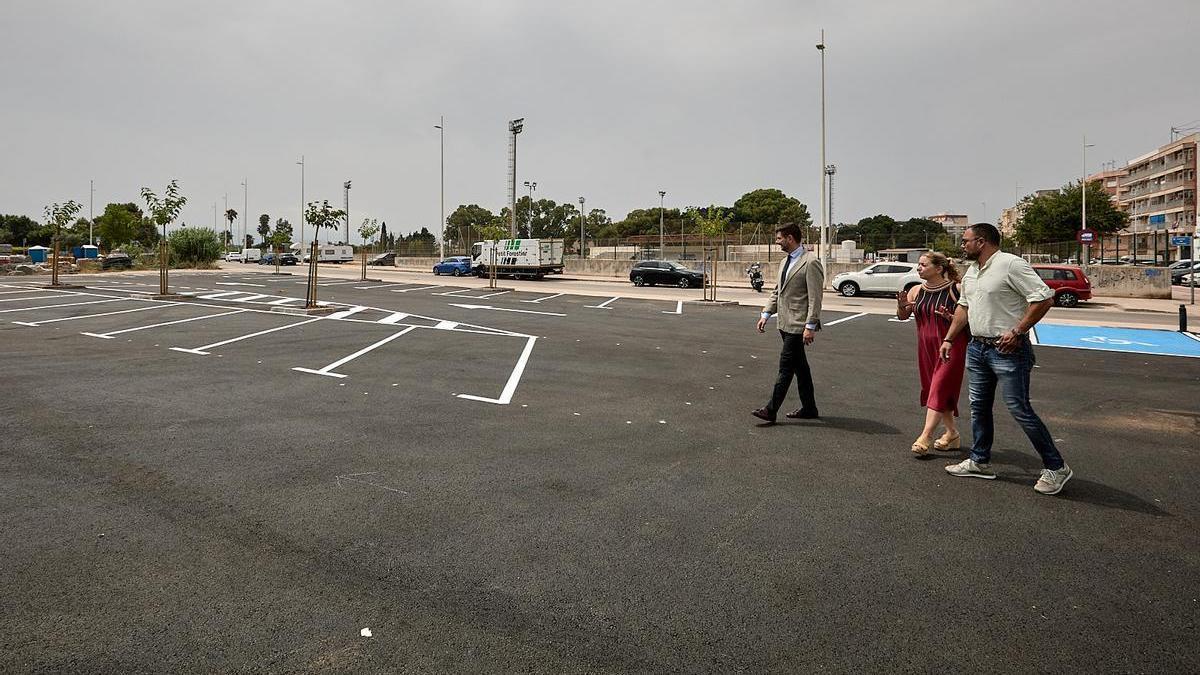 Visita de las autoridades a la zona.