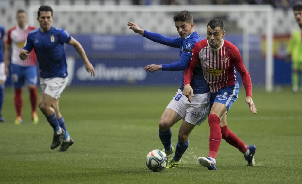 El derbi entre Oviedo y Sporting en imágenes