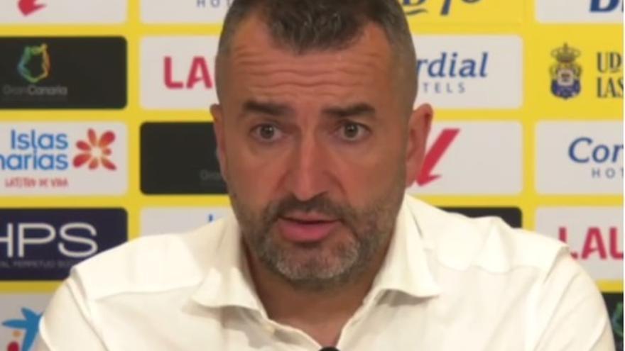 Rueda de prensa de Diego Martínez tras el UD Las Palmas - Leganés