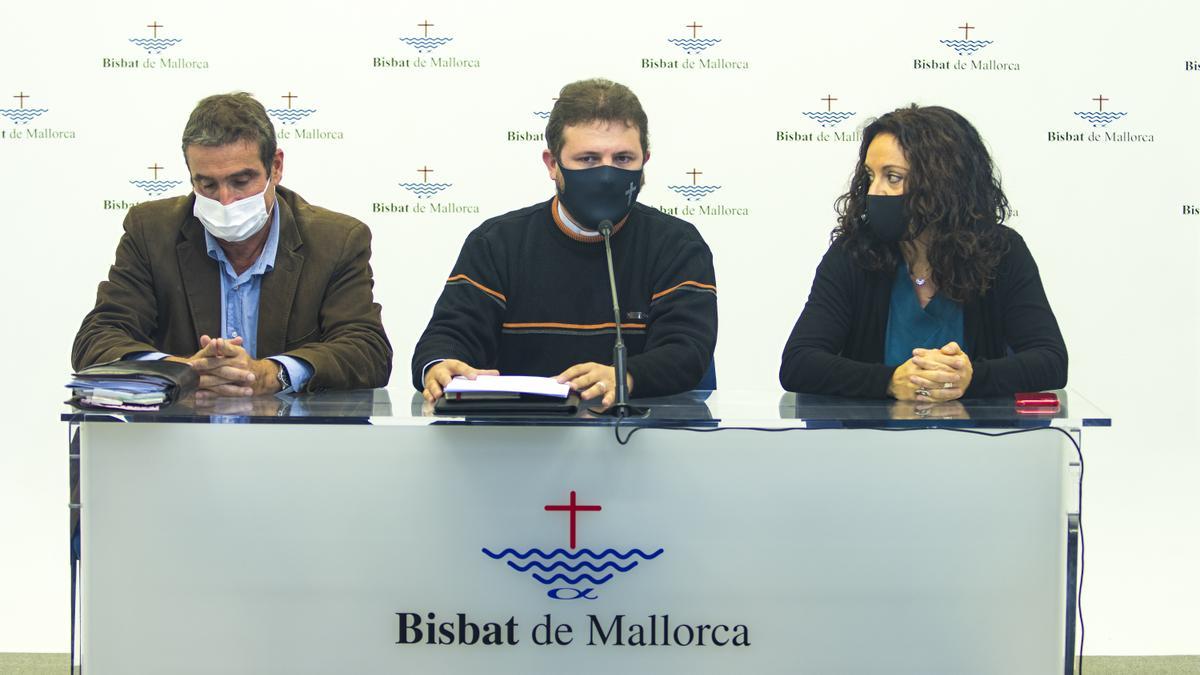 Bartomeu Bennàssar, Francesc Vicens y Antònia Reig.