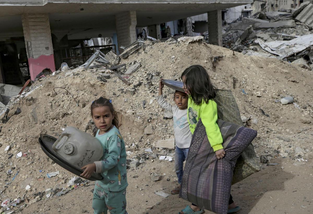 Niños en Gaza.