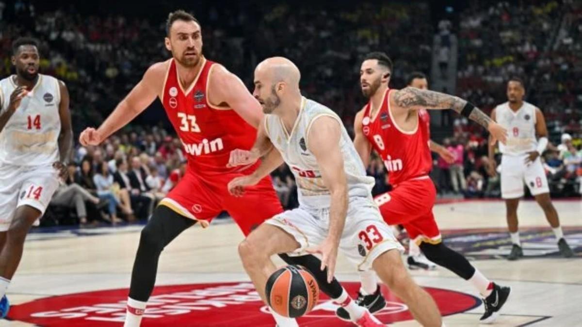 Nick Calathes y Nikola Milutinov, durante la pasada Final Four