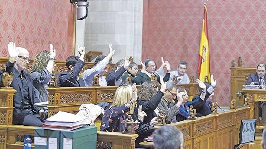 Imagen de archivo de un pleno del Consell de Mallorca.