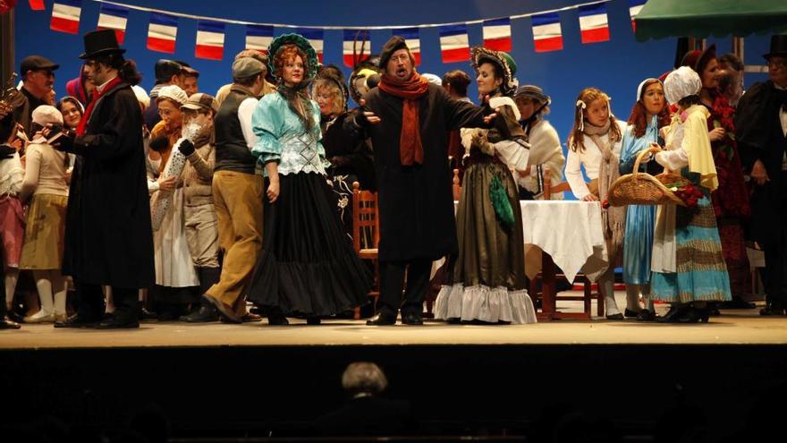 Imagen de la función de «La Bohème» en 2012 en Alcoy