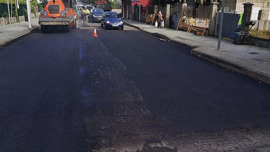 El asfaltado de la avenida del Teniente Domínguez.   | //  FDV