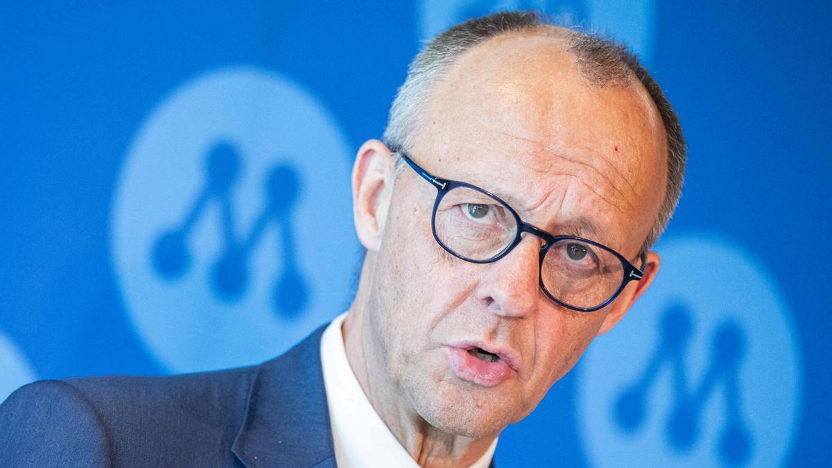 El canciller aleman, Friedrich Merz, este sábado.