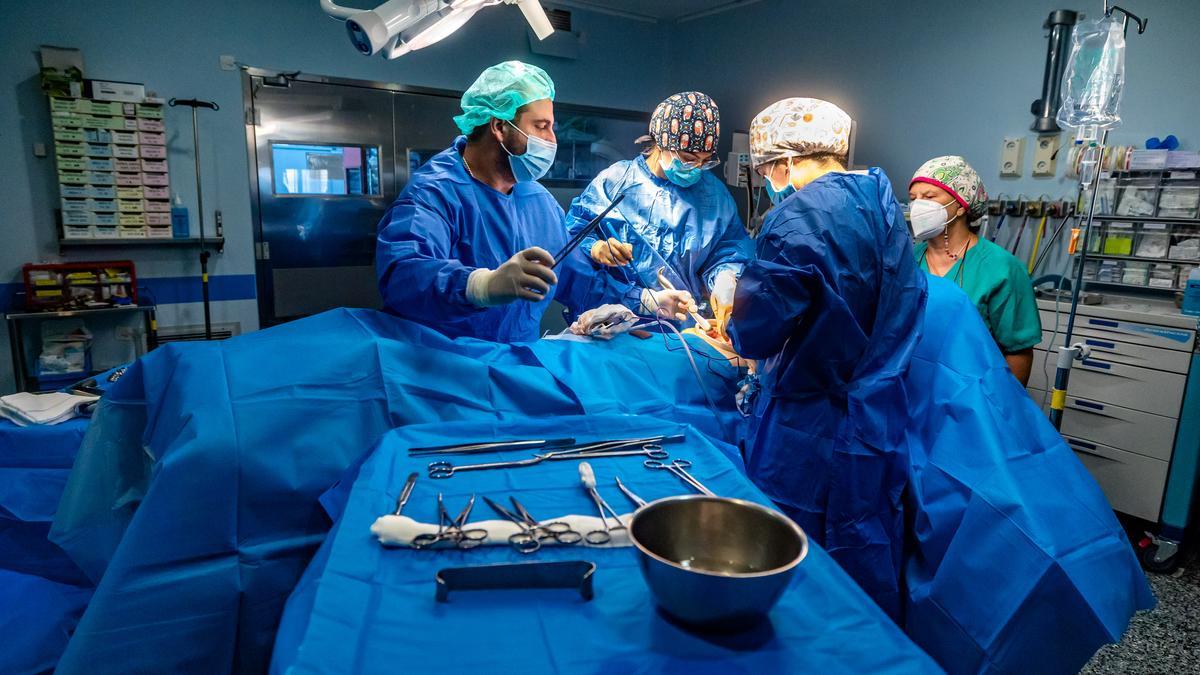 Una reciente intervención quirúrgica en el Hospital de la Marina Baixa