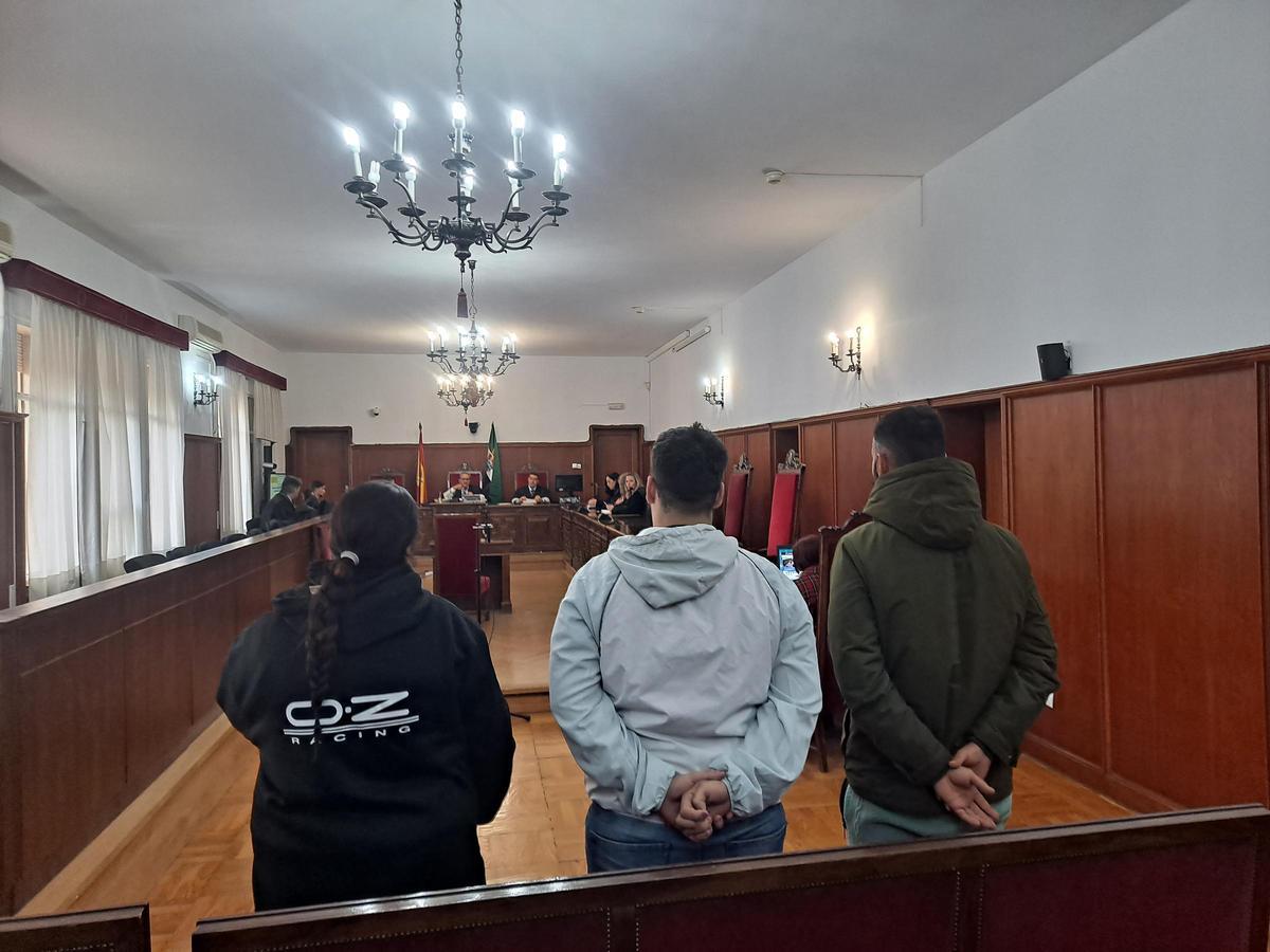 Los condenados, en la Audiencia de Badajoz.