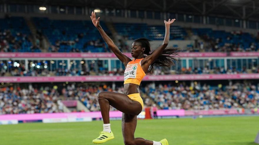 Fátima Diame, sexta en el Europeo de Birmingham