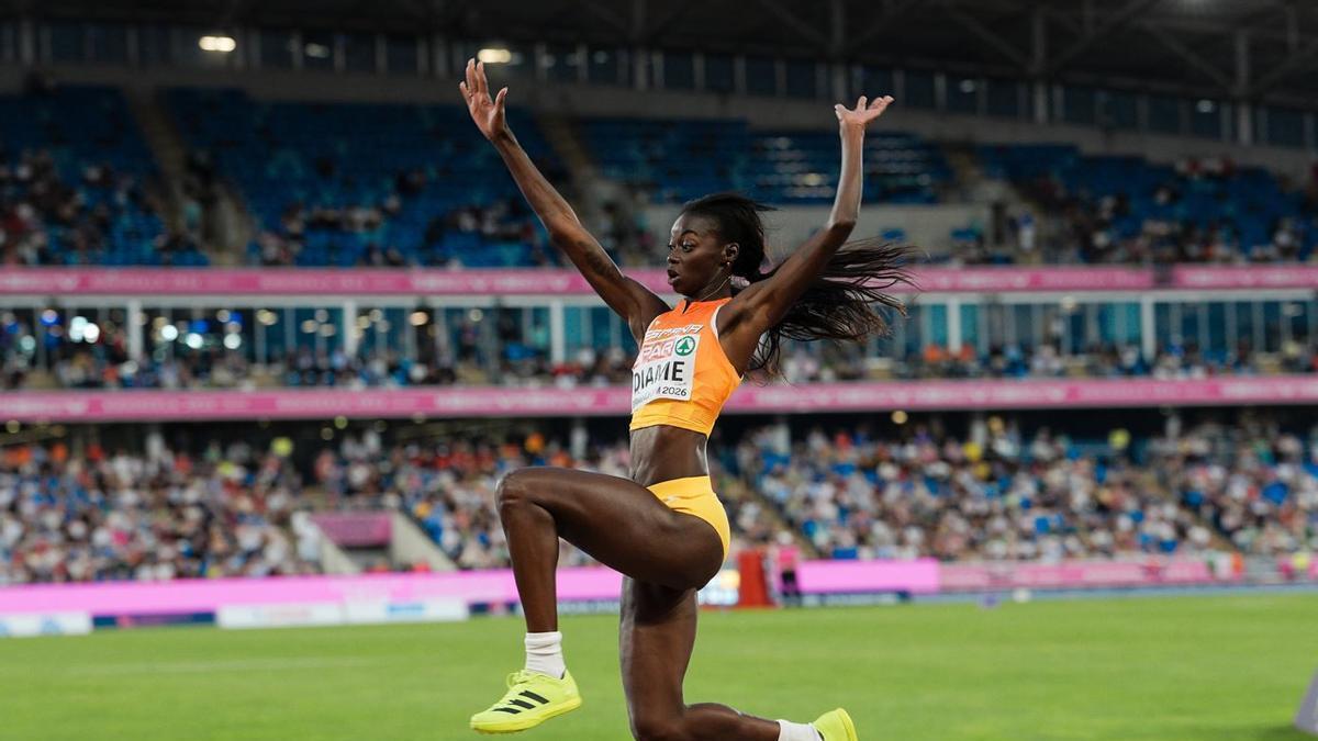 Fátima Diame, sexta en el Europeo de Birmingham