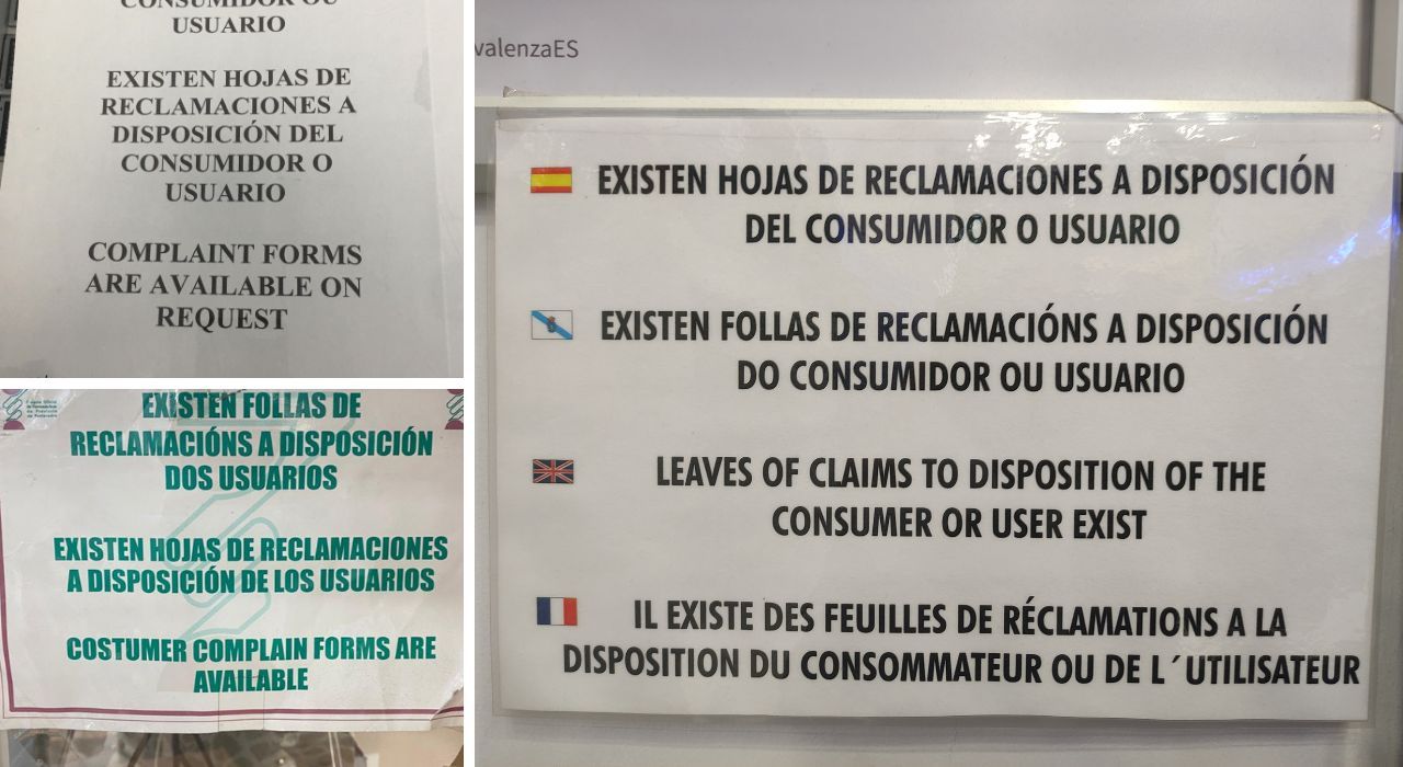 Ejemplos de carteles con una traducción correcta, con errores y &quot;horrible&quot;