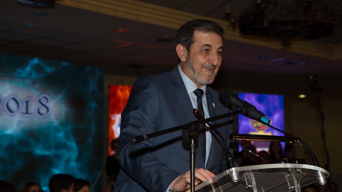 José Emilio Martínez, durante la Gala Festera del año 2018