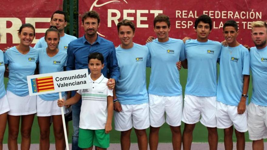 Juan Carlos Ferrero con la selección valenciana