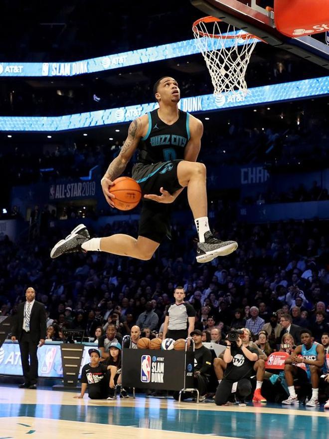 Las imagenes espectaculares del concurso de mates y triples de NBA All Star 2019