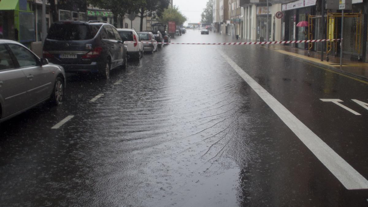 Inundaciones en Gijón por las fuertes lluvias