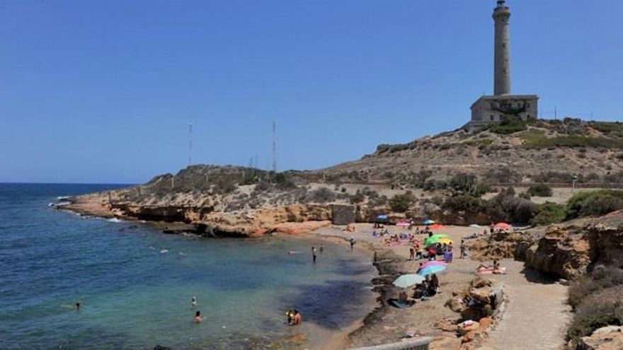 Una ballena sorprende a bañistas y veraneantes en Cabo de Palos
