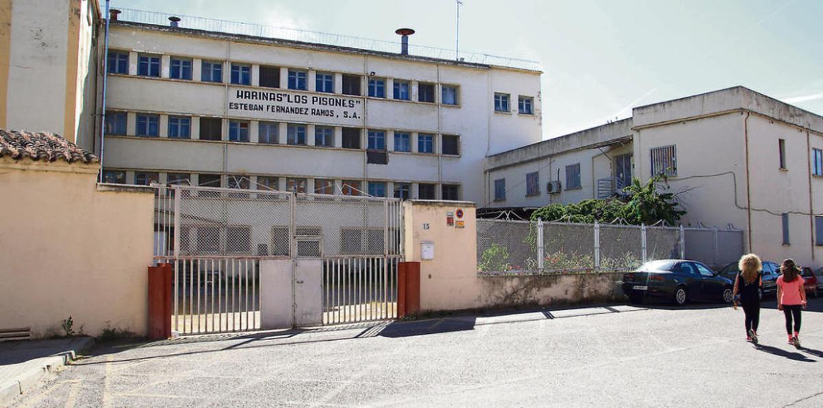 Fábrica de harinas "Los Pisones", situada entre las calles Doctor Fleming y Obispo Nieto, la última industria harinera que había dentro del casco urbano de Zamora.