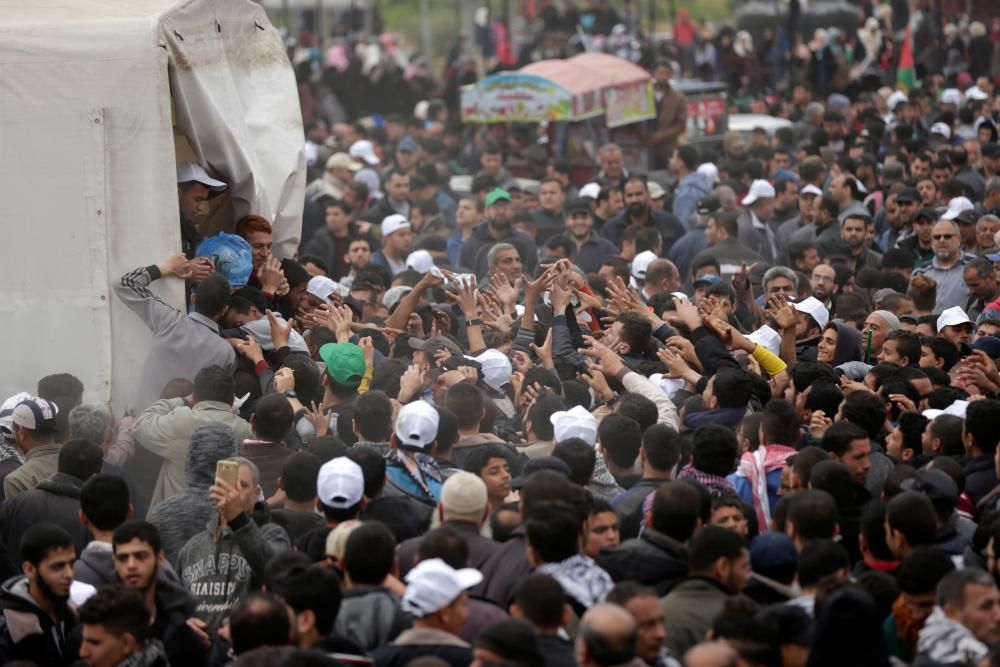 Jornada de protestas en Gaza