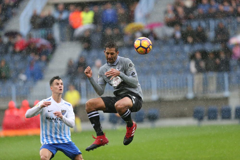 El Dépor cae en Málaga en el descuento