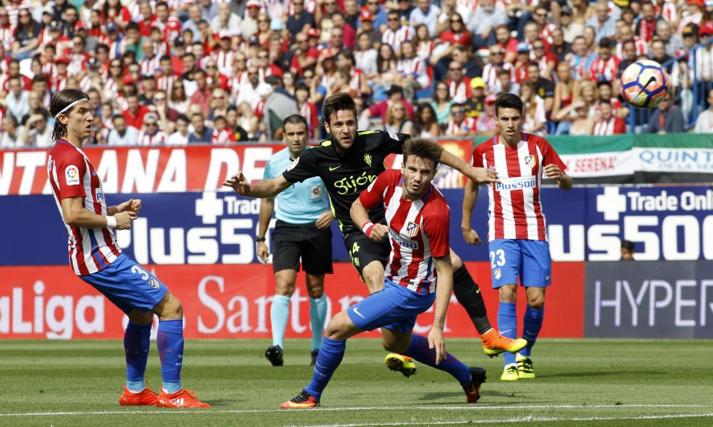 El partido entre el Atlético de Madrid y el Sporting, en imágenes