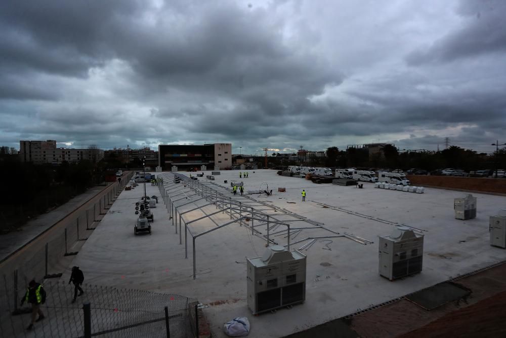 Así avanzan las obras del hospital de campaña