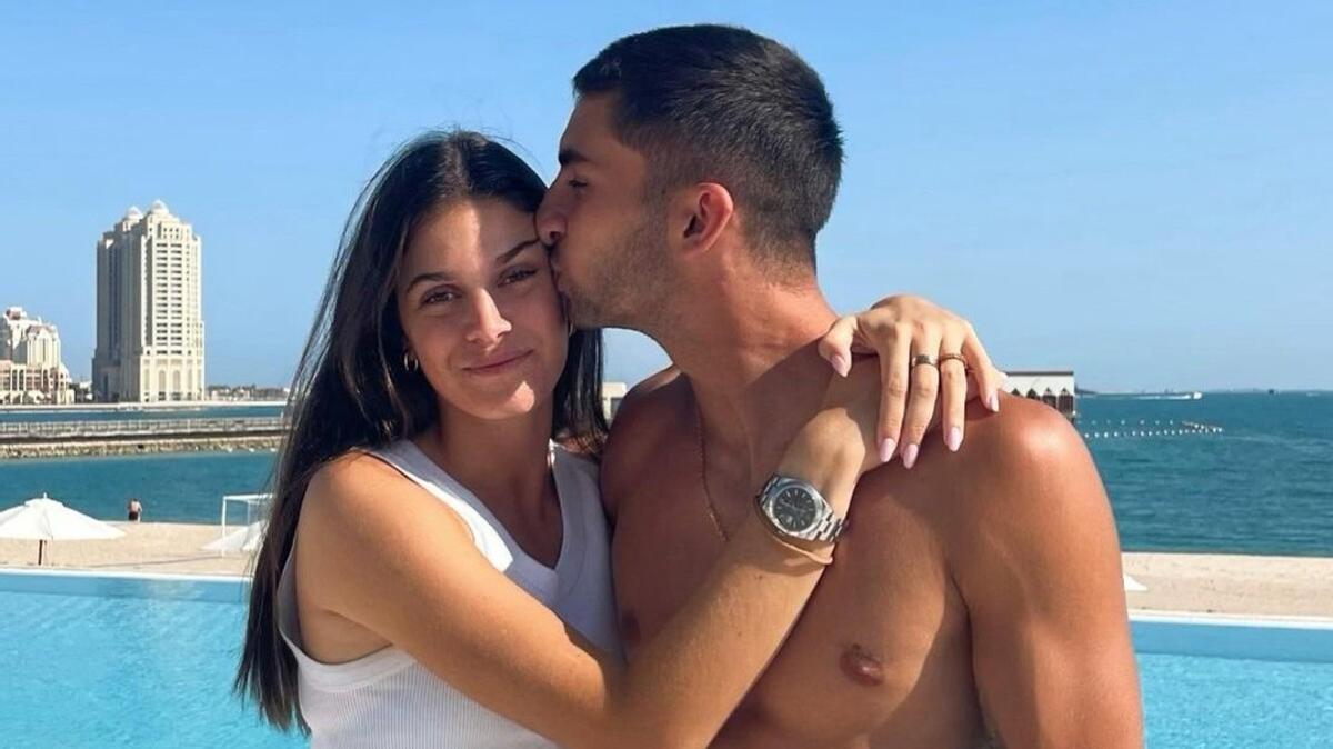 Sira Martínez y Ferran Torres en una imagen de Instagram