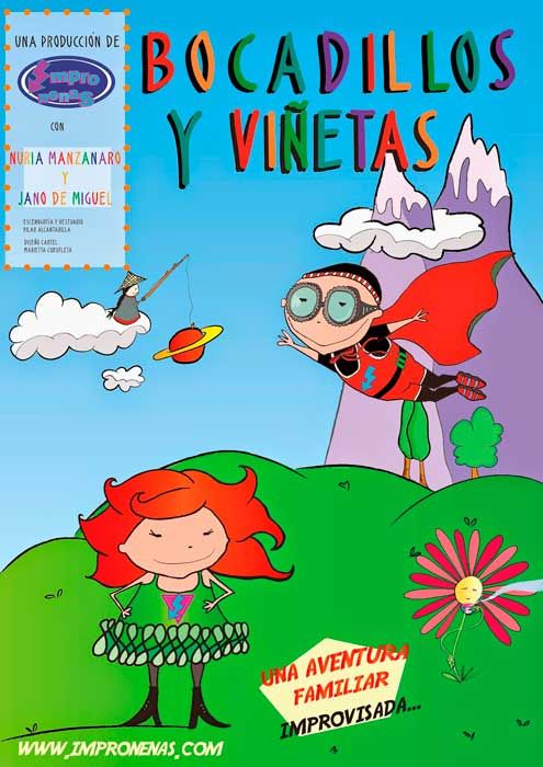 Cartel de Bocadillos y viñetas. Impronenas.