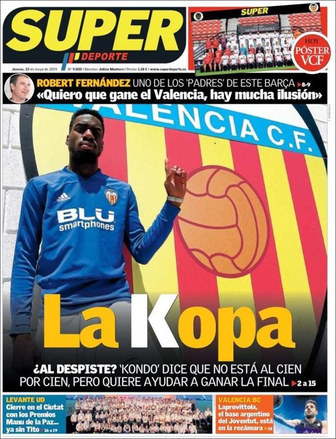 Portada de Superdeporte del 23 de mayo del 2019