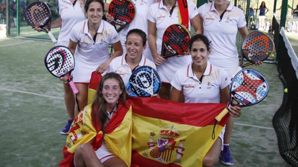 La selección española de pádel femenina