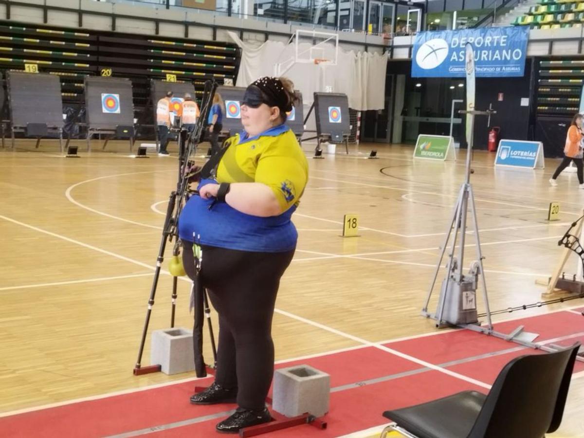 Cristina Martínez-Roldán, preparada para la competición. | D. O.