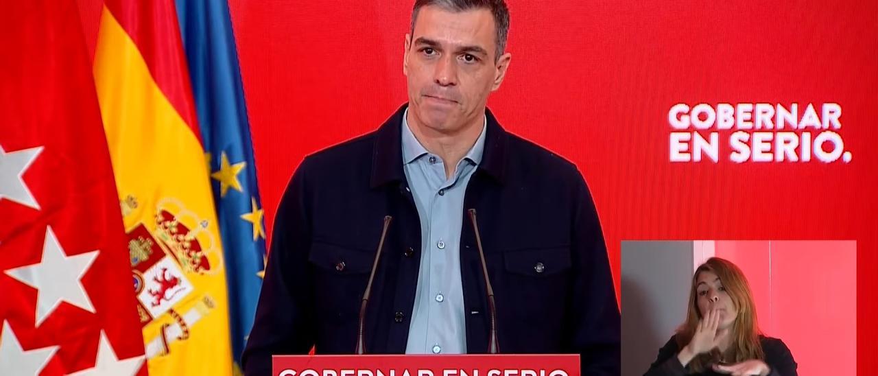 El presidente del Gobierno, Pedro Sánchez