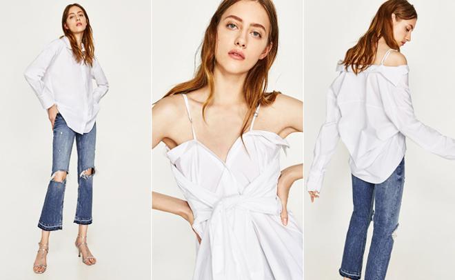 Camisa multiposiciones de Zara