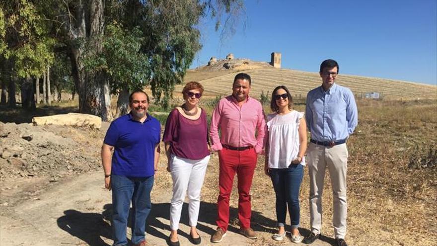 Marisa Ruz visita las obras del Castillo