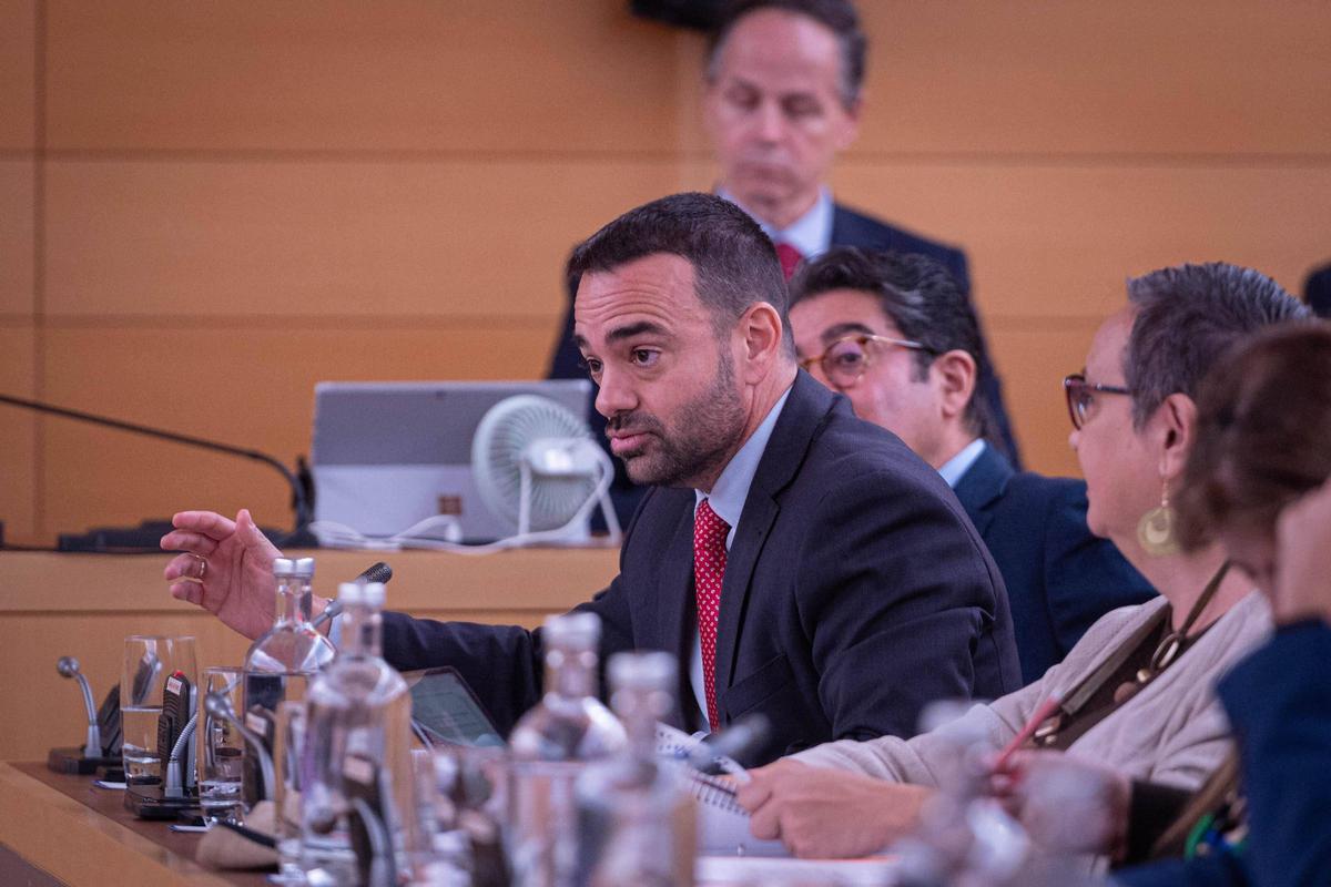 Aarón Afonso, portavoz del PSOE en el Cabildo de Tenerife