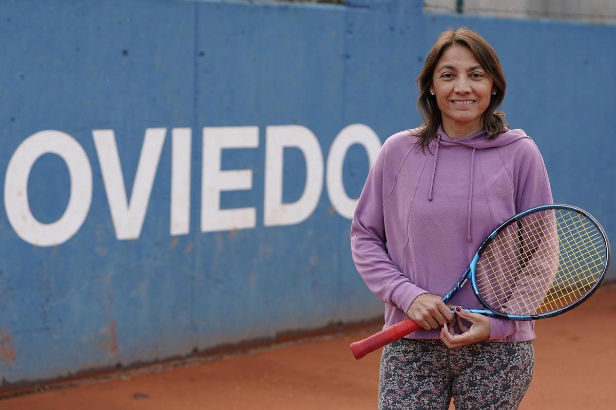 Paola Suárez, en una de las pistas del Parque de Oeste.