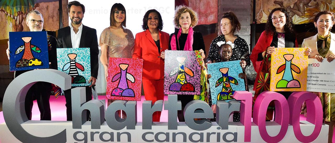 Galardonados por Charter 100 Gran Canaria en 2019.