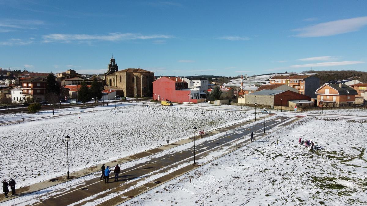 GALERÍA | La nieve del temporal Filomena llega a Aliste