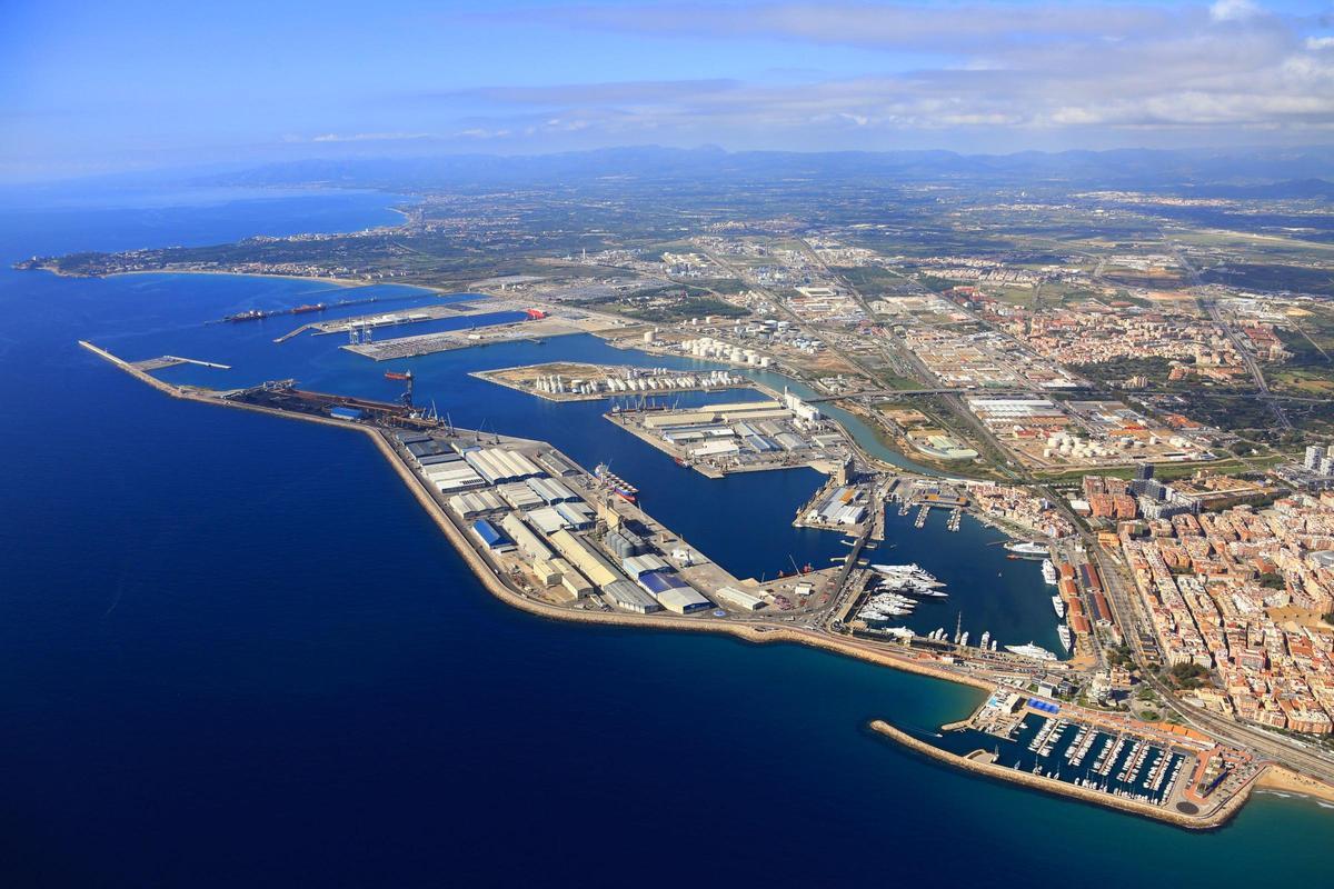 Vista aérea de Port Tarragona.