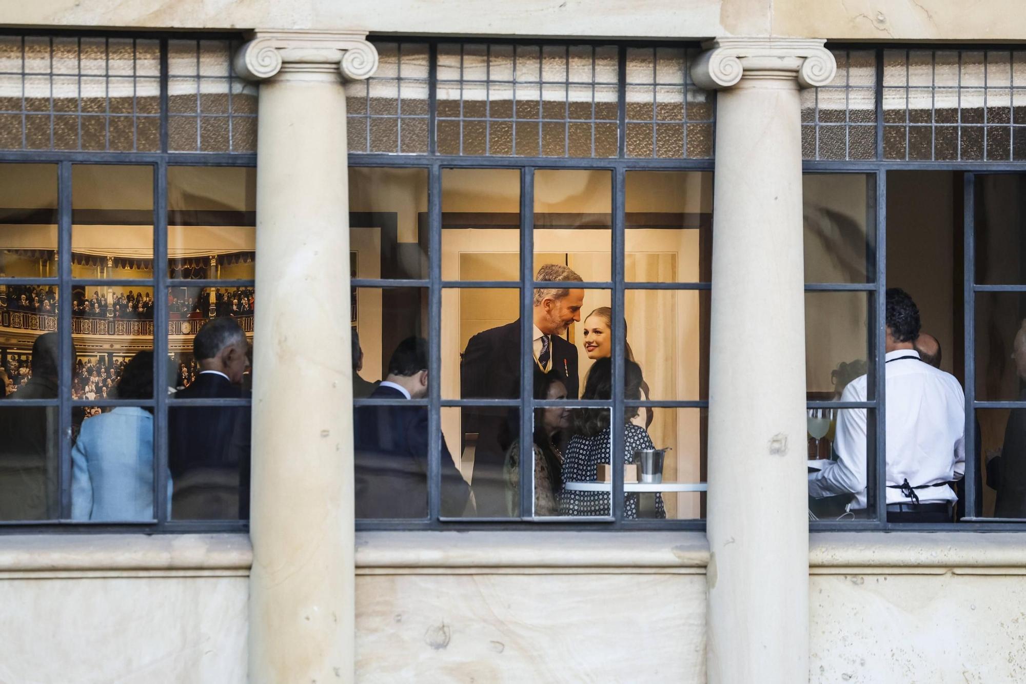 Inauguración de la exposición "Felipe VI. Una década de la historia de la Corona de España"