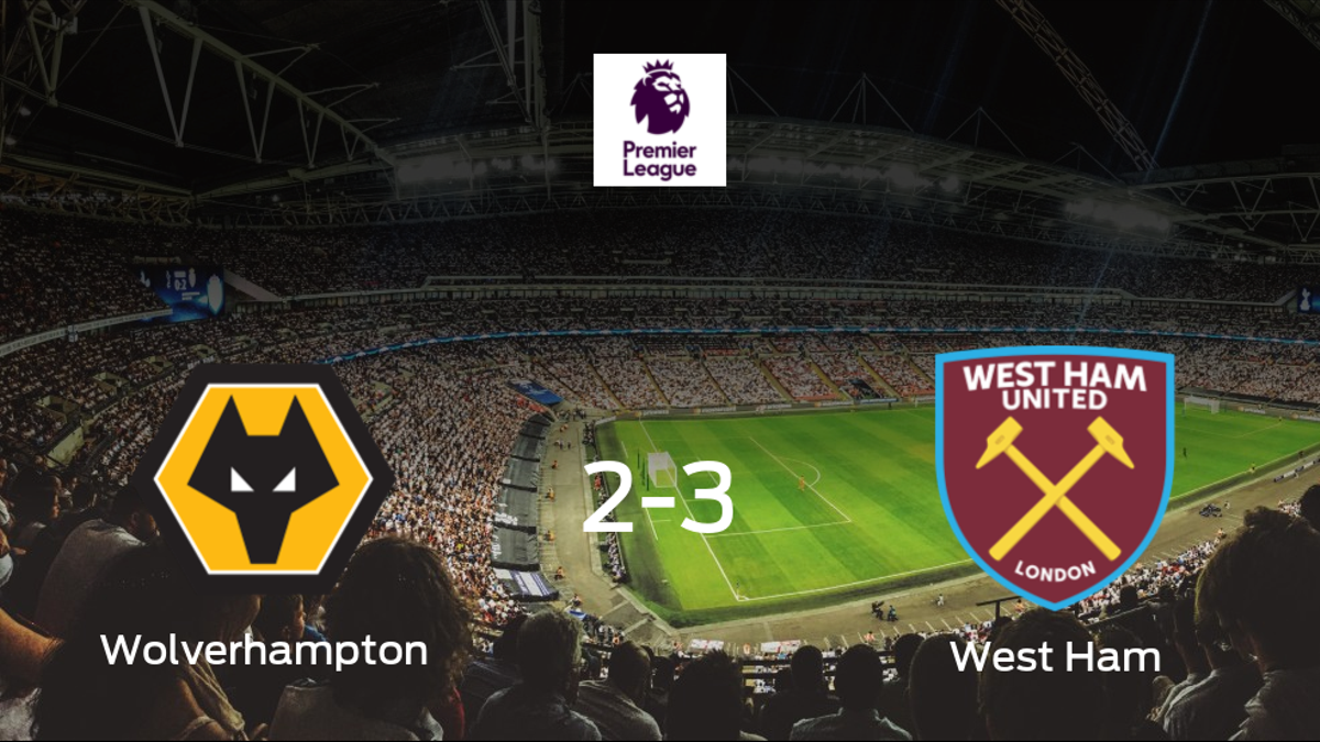 Victoria del West Ham frente al Wolverhampton Wanderers (2-3)