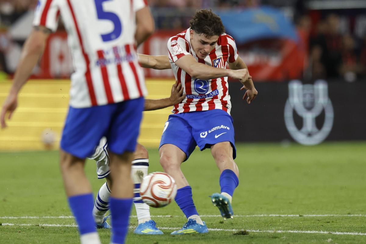 El disparo de Julián Álvarez que significó el segundo gol del Atlético de Madrid