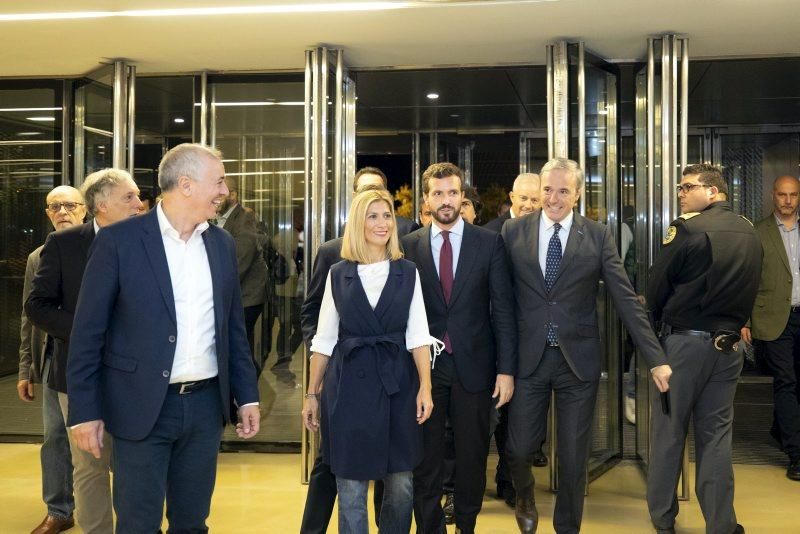 Mitin de Pablo Casado en Zaragoza el 6 de noviembre de 2019