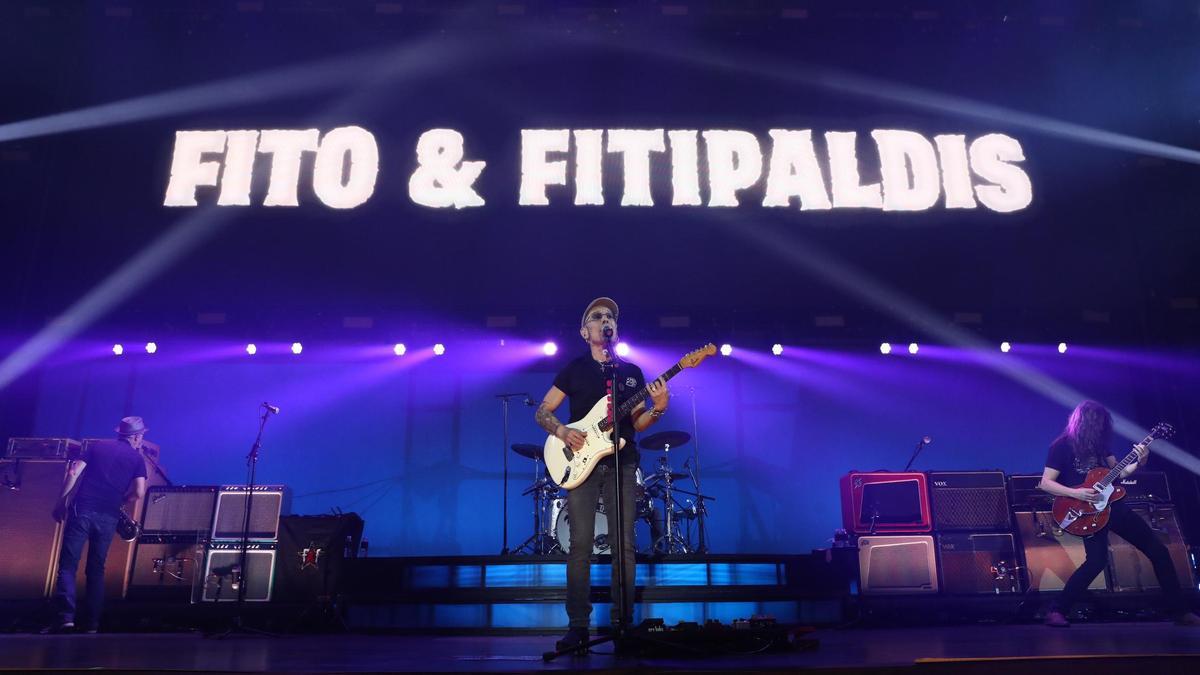 Fito en uno de sus conciertos en Gijón.