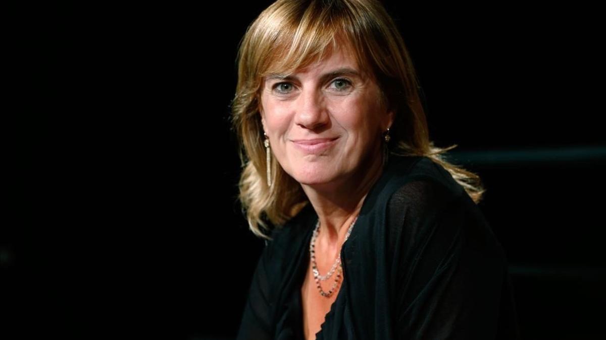 La periodista Gemma Nierga, ganadora de un Premio Ondas en 1997 por el programa 'Hablar por hablar', de la Cadena SER