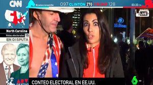 Ana Pastor, a Nova York, amb un ’cowboy de mitjanit’.