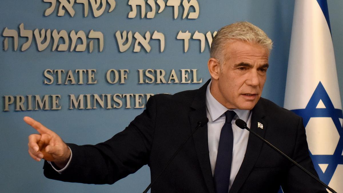 Israeli Prime Minister Yair Lapid Holds A Security Briefing In Jerusalem