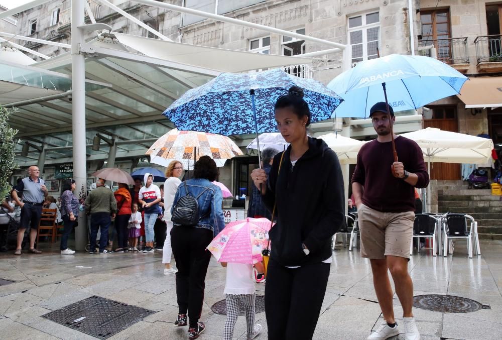 El tiempo en Vigo: el día de verano en el que llovió como si fuese invierno