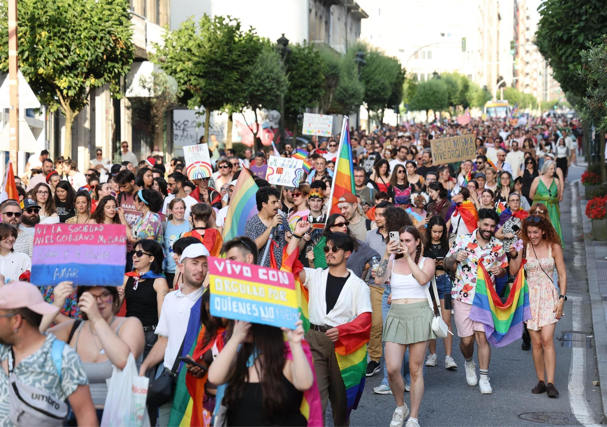 Una multitudinaria marcha celebra el Orgullo más colectivo en Vigo