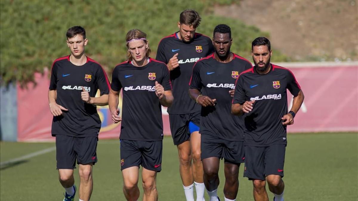 Los fichajes Julen Dolenec y Alexis Borges trabajaron junto a sus nuevos compañeros